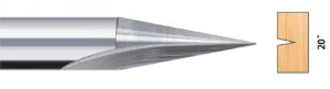 CNC Engraving  Bits 2 Flute Straight - Image 4